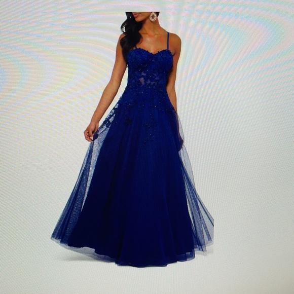 Xscape Chiffon Ballgown - Picture 10 of 12